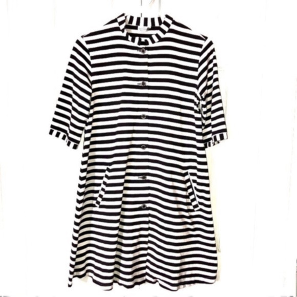 Marimekko Dresses & Skirts - Marimekko Striped Button Front Tunic Dress